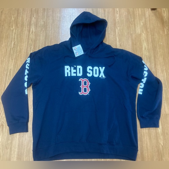 MLB Other - SOLD NWT Boston Red Sox Hoodie Mens 3XL Blue NAVY Hooded Sweatshirt Pullover